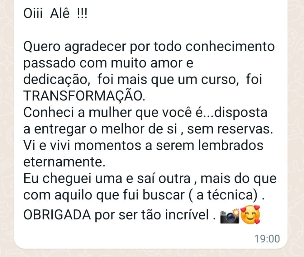 Depoimento de uma aluna do curso Edição em Minutos
